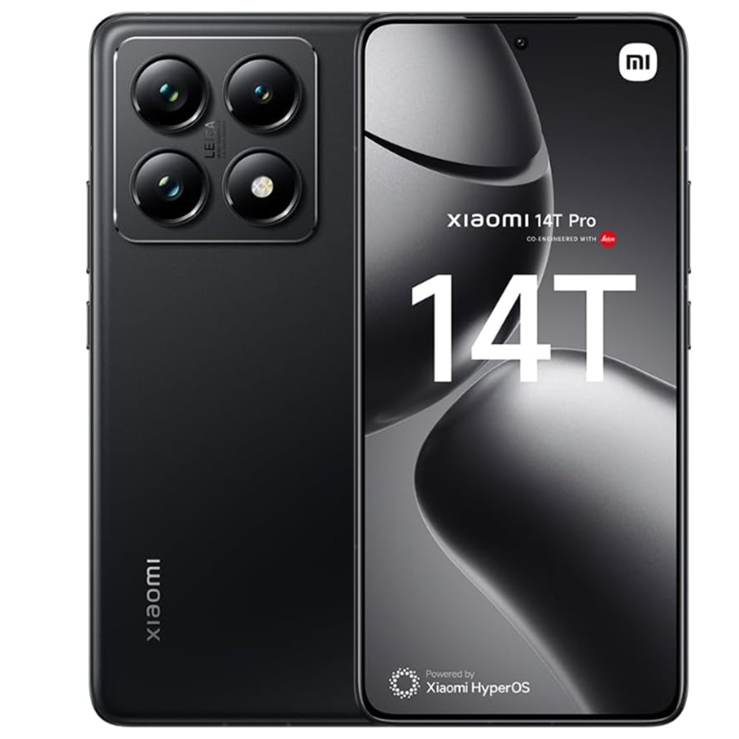 Xiaomi 14T 5G smartphone featuring 6.67" AMOLED display and sleek design in black.