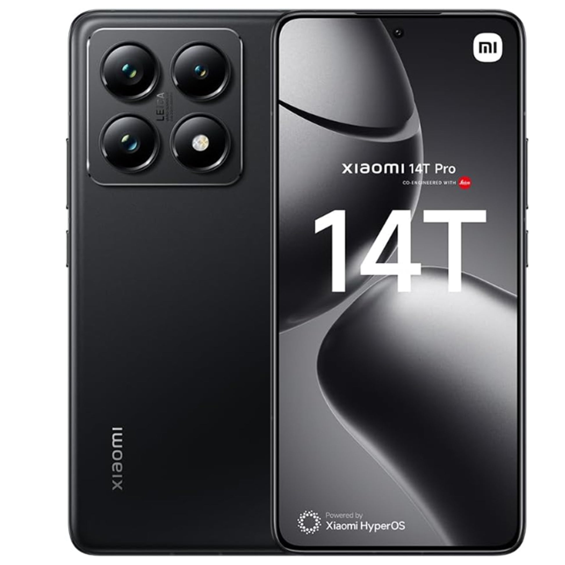 Xiaomi 14T 5G smartphone featuring 6.67" AMOLED display and sleek design in black.